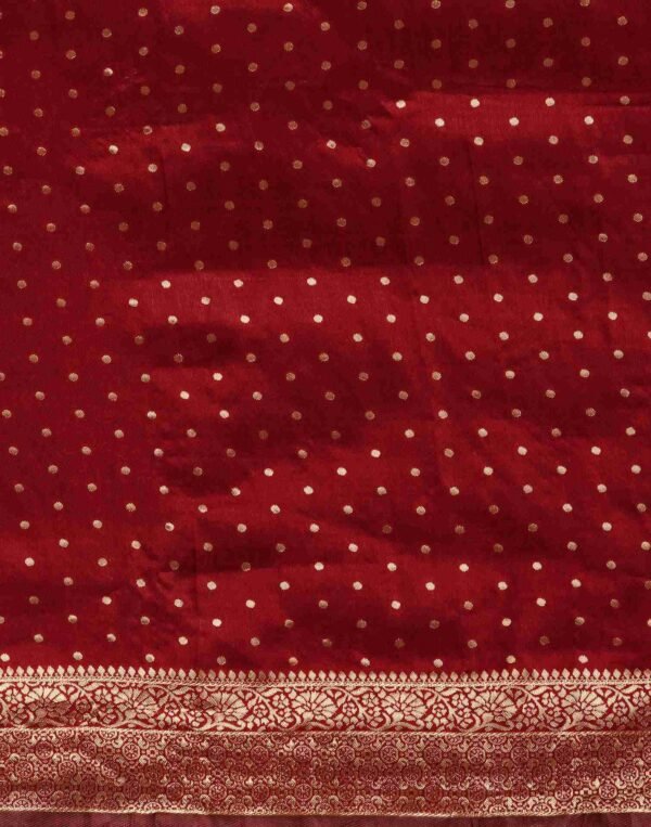 3590s254_2-2.jpg Maroon Silk Woven Banarasi Saree