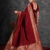 3590s254_5-1.jpg Maroon Silk Woven Banarasi Saree