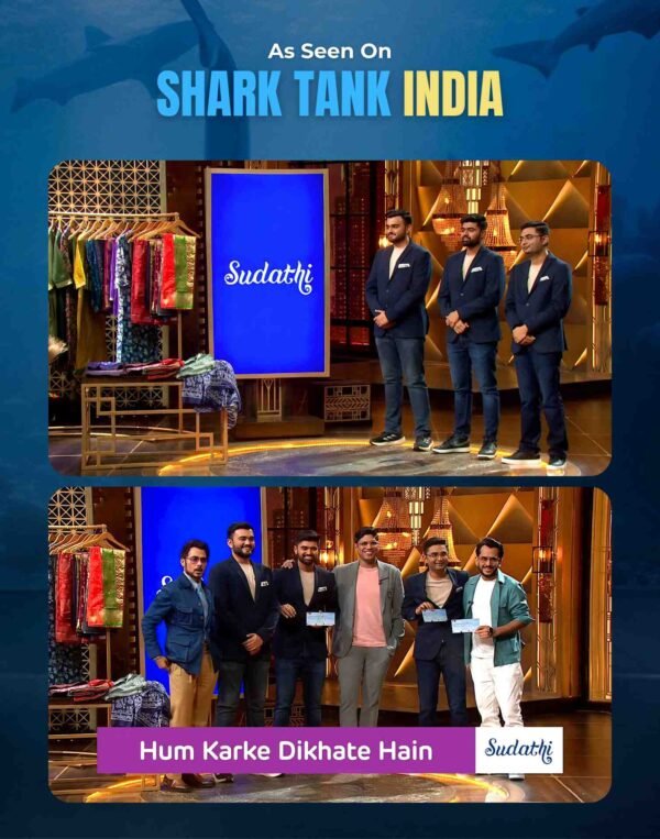 SharkTank_2-compressed-2.jpg Maroon Silk Woven Banarasi Saree