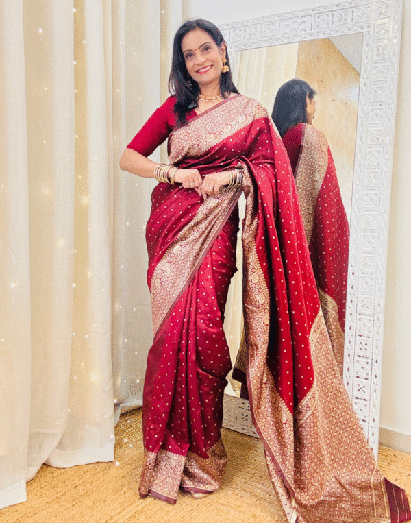 Untitleddesign_31-1.png Maroon Silk Woven Banarasi Saree