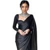 61jOZgQHVhL._AC_UL165_SR165165_.jpg Sidhidata Women's Soft Fandy Silk Saree With Hand Work Lace Boarder & Comes With Unstitched Blouse Piece (Chhaava)