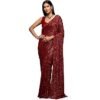 81DI5UsIE6L._AC_UL330_SR330330_.jpg Women’s Sequence Work Georgette Saree with Unstitched Blouse Piece | Black Party Wear Saree for Wedding & Festive Occasions