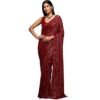 81DI5UsIE6L._AC_UL495_SR495495_.jpg Women’s Sequence Work Georgette Saree with Unstitched Blouse Piece | Black Party Wear Saree for Wedding & Festive Occasions